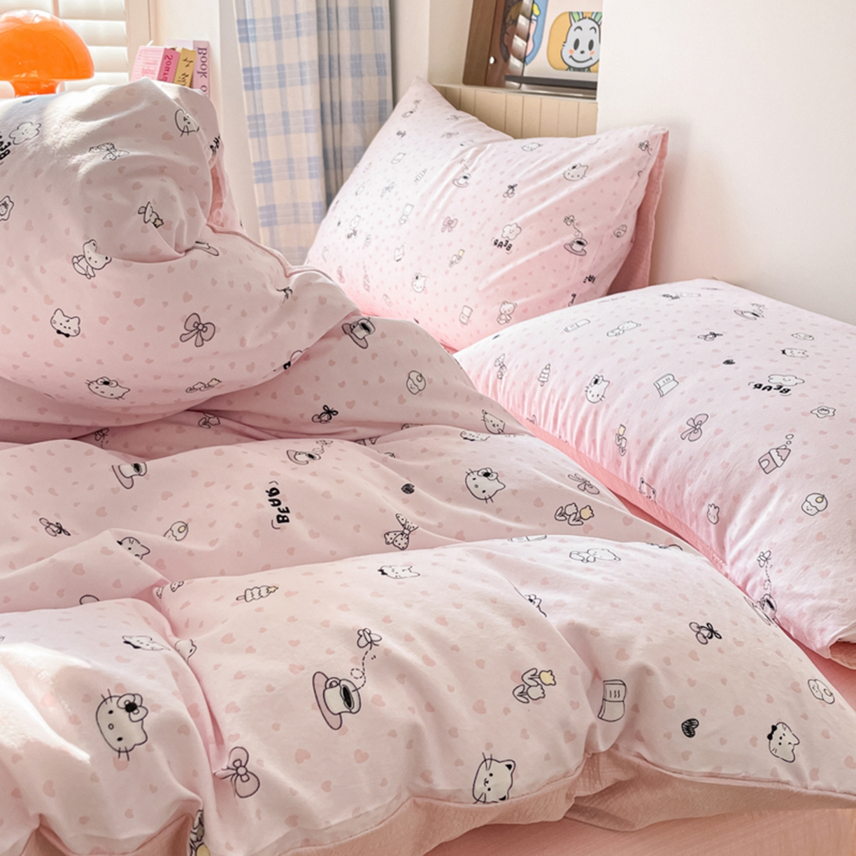 91家纺网 家纺一手货源 找家纺 （总）云玲时尚 2026新款古法水洗仿棉云感纱四件套