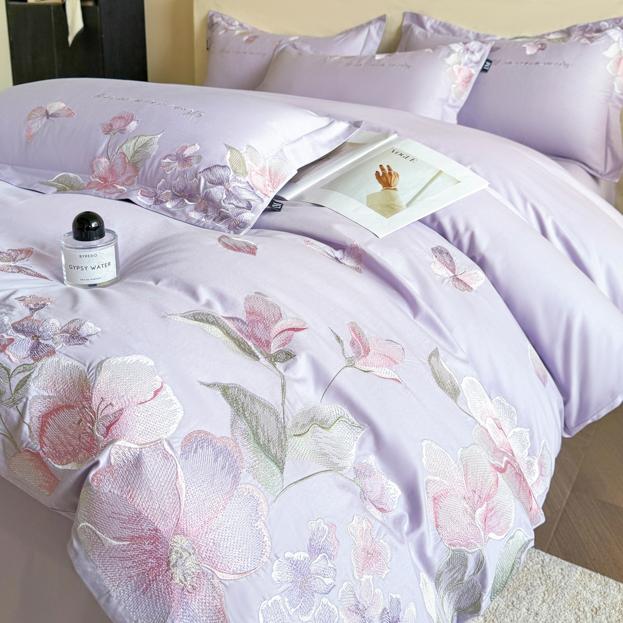 91家纺网 家纺一手货源 找家纺 （总）乐美家纺 2025新款全棉纯棉纯色床笠床笠笠件单床笠