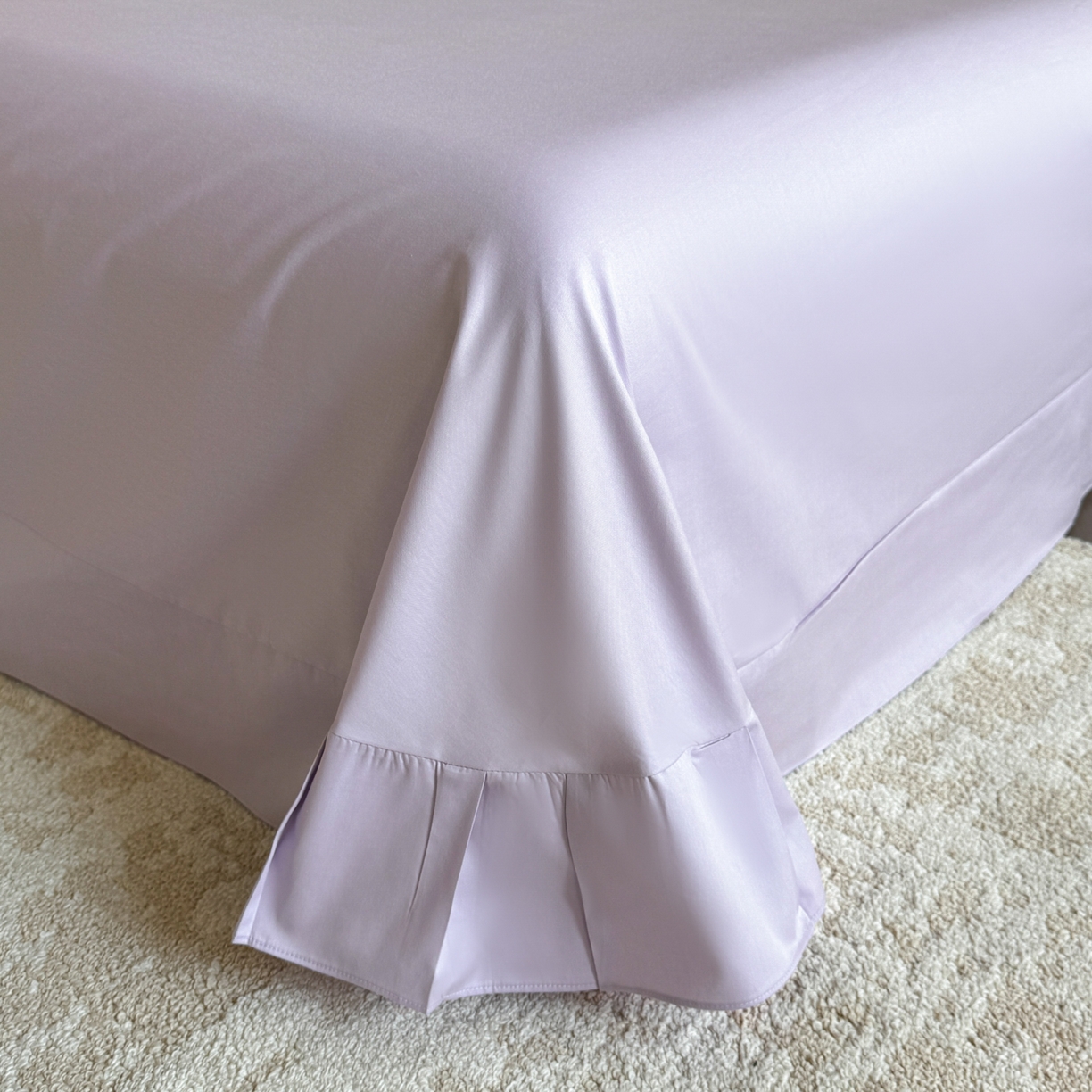 91家纺网 家纺一手货源 找家纺 乐美家纺 2026新款春夏新品全棉刺绣悦璟系列四件套 悦璟（丁香紫）