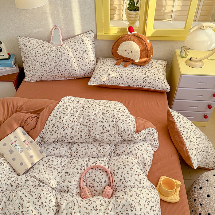 91家纺网 家纺一手货源 找家纺 （总）云玲时尚 2026新款云感双层纱印花四件套