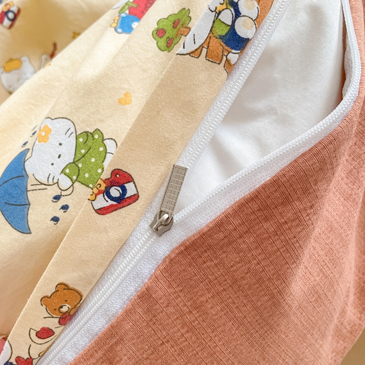 91家纺网 家纺一手货源 找家纺 云玲时尚 2026新款古法水洗仿棉云感纱四件套 梦幻乐园