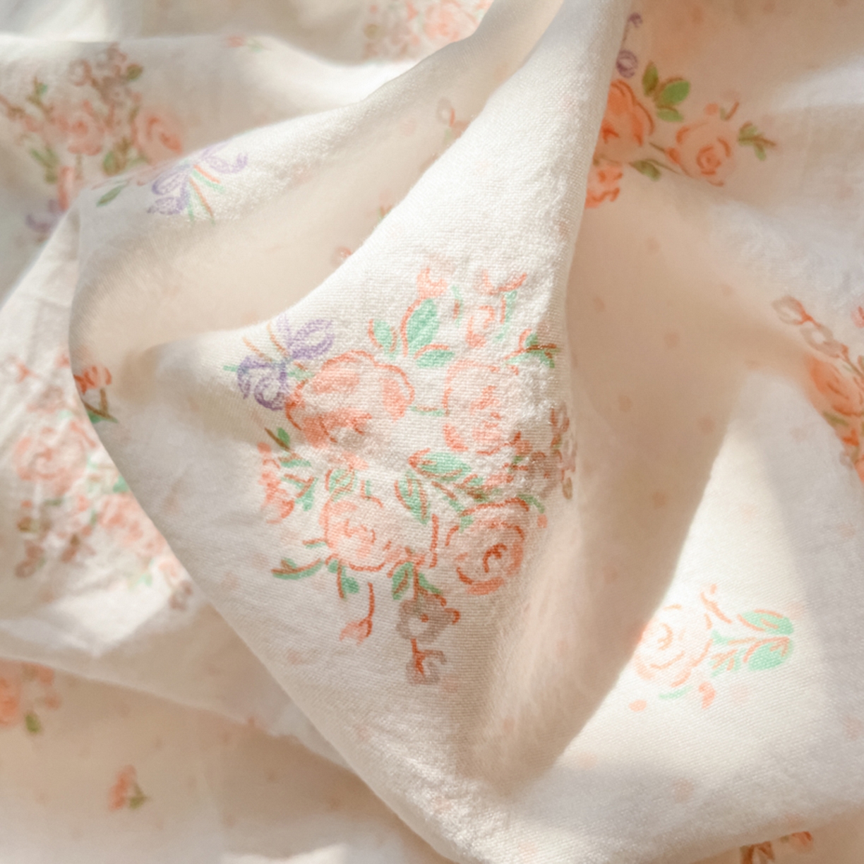 91家纺网 家纺一手货源 找家纺 云玲时尚 2026新款古法水洗仿棉云感纱四件套 梦境花园