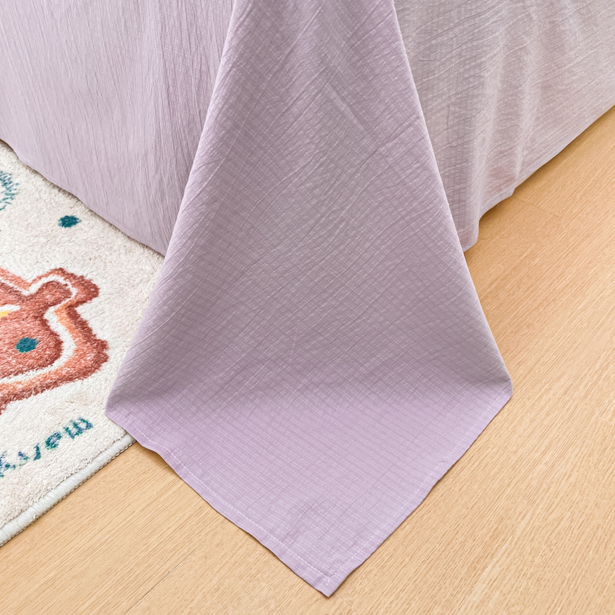 91家纺网 家纺一手货源 找家纺 云玲时尚 2026新款古法水洗仿棉云感纱四件套 葡萄很甜