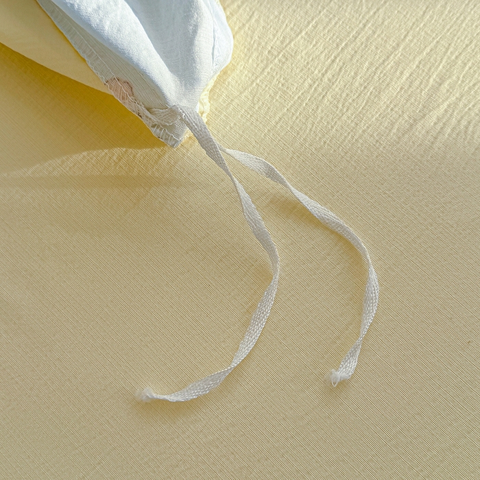 91家纺网 家纺一手货源 找家纺 云玲时尚 2026新款云感双层纱印花四件套 蓝蓝小奶狗