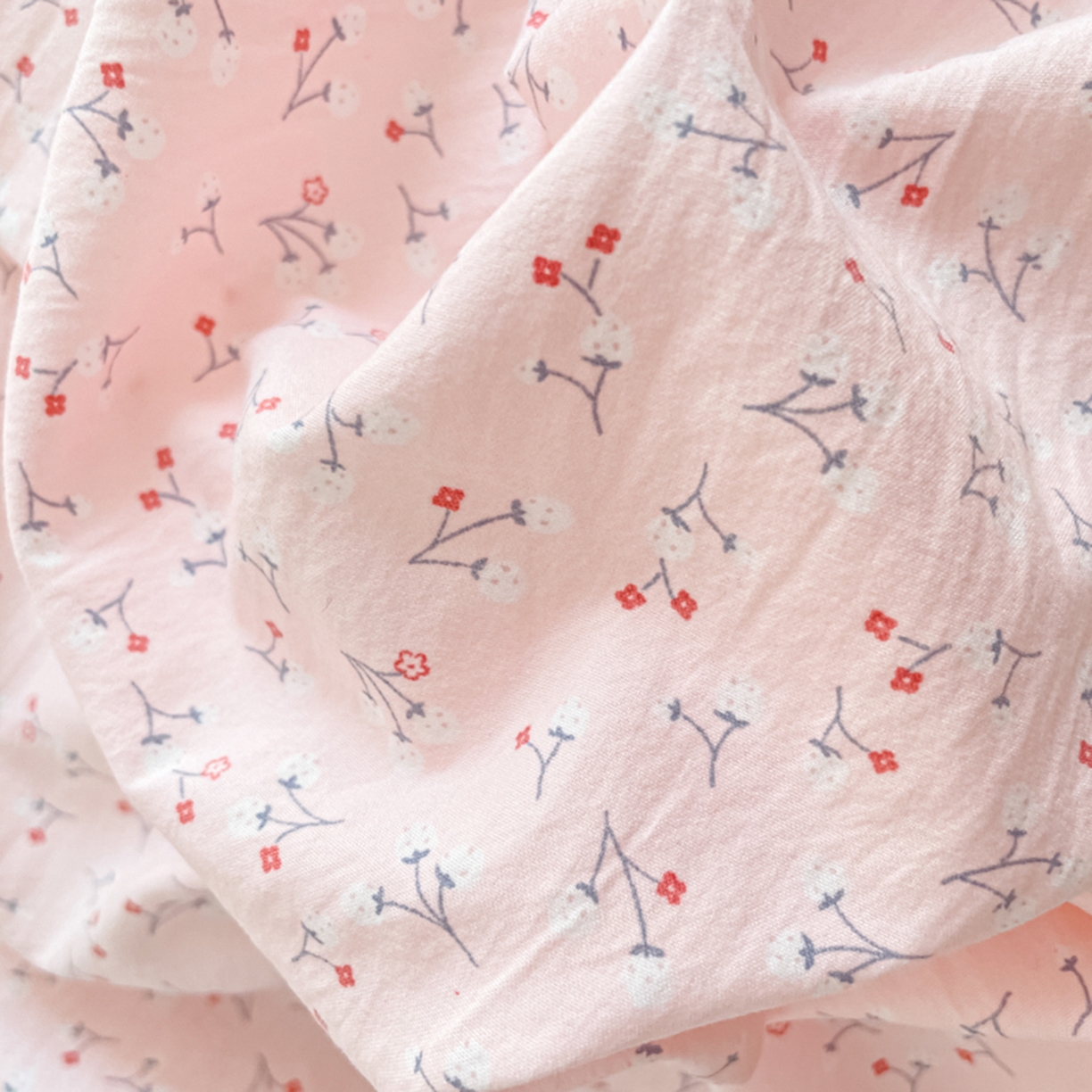 91家纺网 家纺一手货源 找家纺 云玲时尚 2026新款古法水洗仿棉云感纱四件套 小幸运