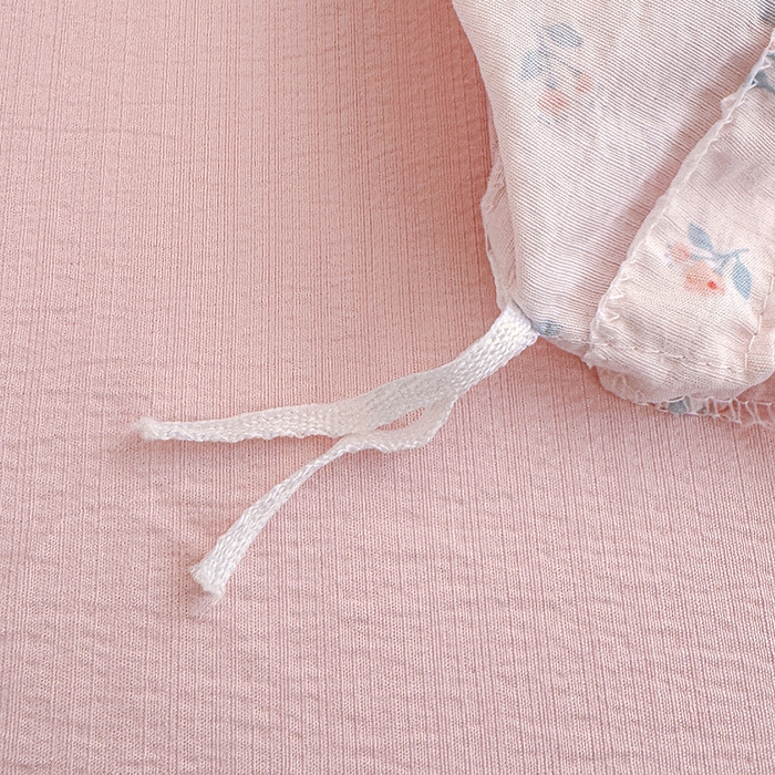 91家纺网 家纺一手货源 找家纺 云玲时尚 2026新款云感双层纱印花四件套 甜昔