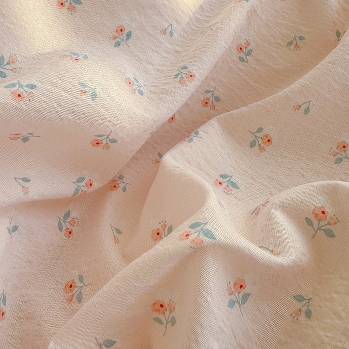 91家纺网 家纺一手货源 找家纺 云玲时尚 2026新款云感双层纱印花四件套 甜昔