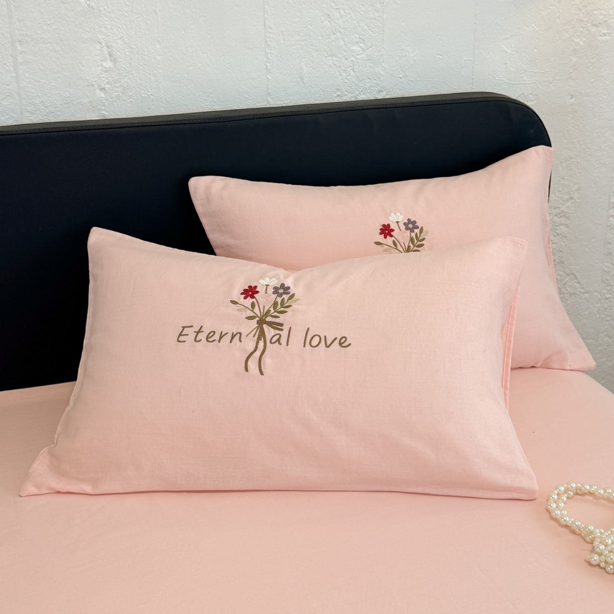 91家纺网 家纺一手货源 找家纺 （总）懒猫家纺 2026新款双层纱刺绣四件套