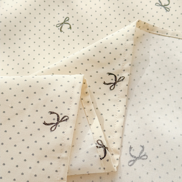 91家纺网 家纺一手货源 找家纺 爱彼家纺 2026新款马上发财新布料细沙三枚缎全新工艺老粗布凉席席子床单三件套-马年系列一 波点蝴蝶结