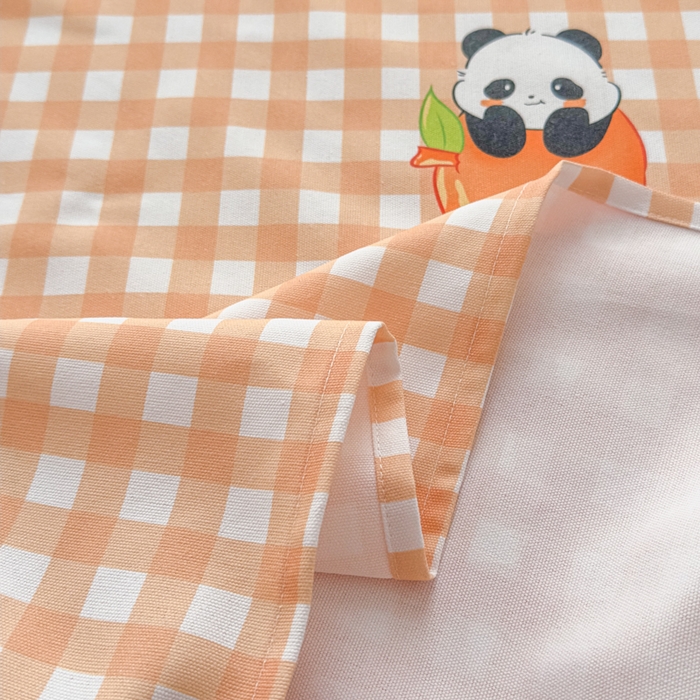 91家纺网 家纺一手货源 找家纺 爱彼家纺 2026新款马上发财新布料细沙三枚缎全新工艺老粗布凉席席子床单三件套-马年系列一 心想事橙