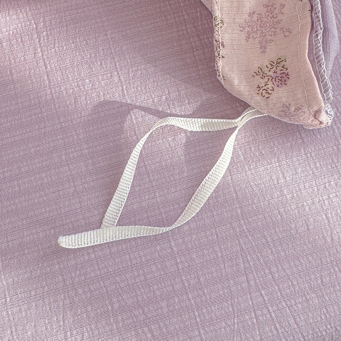 91家纺网 家纺一手货源 找家纺 云玲时尚 2026新款云感双层纱印花四件套 薰衣草