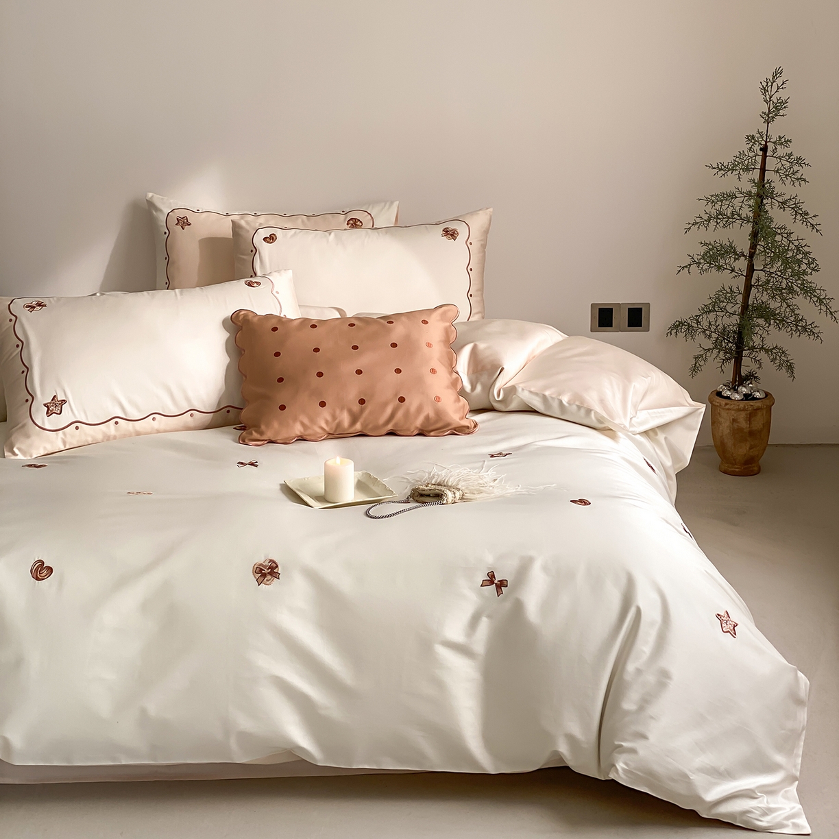 （总）极简 2026新款100s长绒棉刺绣四件套-香榭雅绣