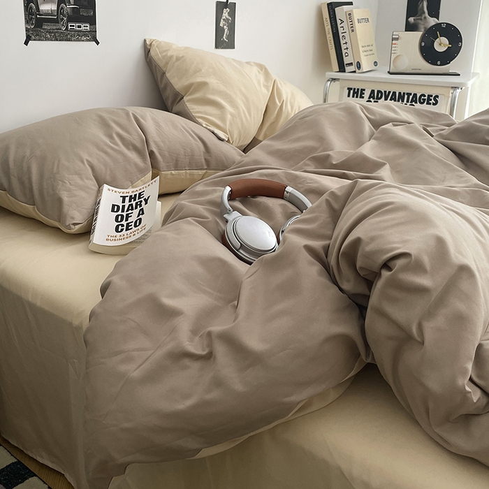 91家纺网 家纺一手货源 找家纺 （总）贝拉梦家纺 2026新款无印风高克重加厚云感棉三件套四件套单被套系列