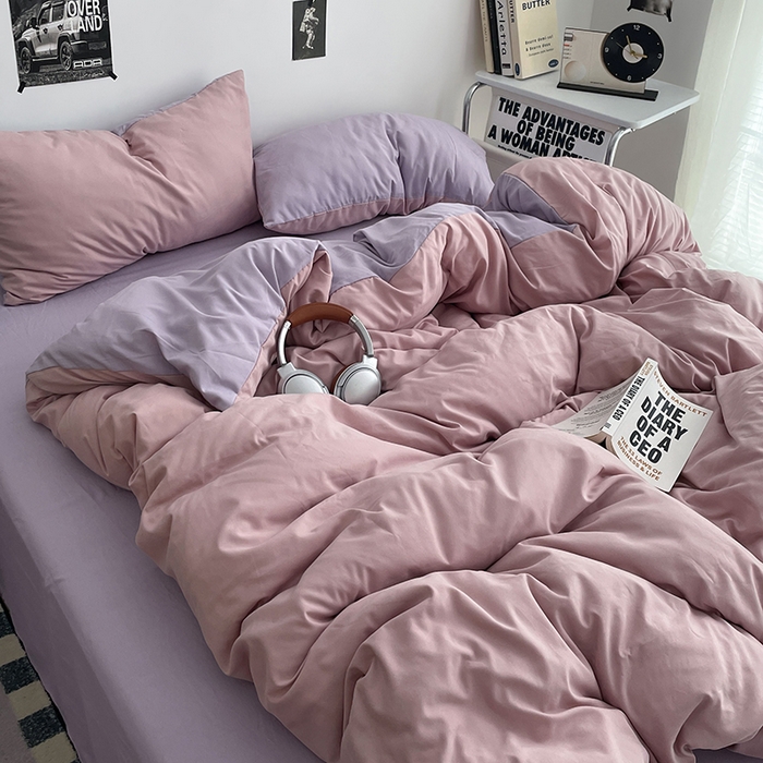 91家纺网 家纺一手货源 找家纺 （总）贝拉梦家纺 2026新款无印风高克重加厚云感棉三件套四件套单被套系列