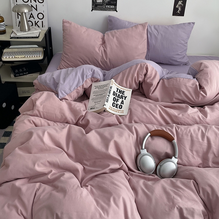 91家纺网 家纺一手货源 找家纺 （总）贝拉梦家纺 2026新款无印风高克重加厚云感棉三件套四件套单被套系列