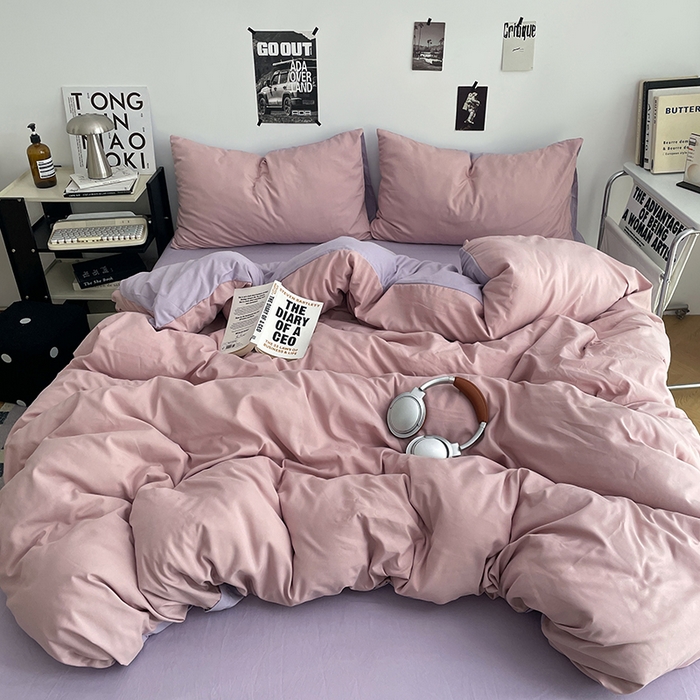 91家纺网 家纺一手货源 找家纺 （总）贝拉梦家纺 2026新款无印风高克重加厚云感棉三件套四件套单被套系列