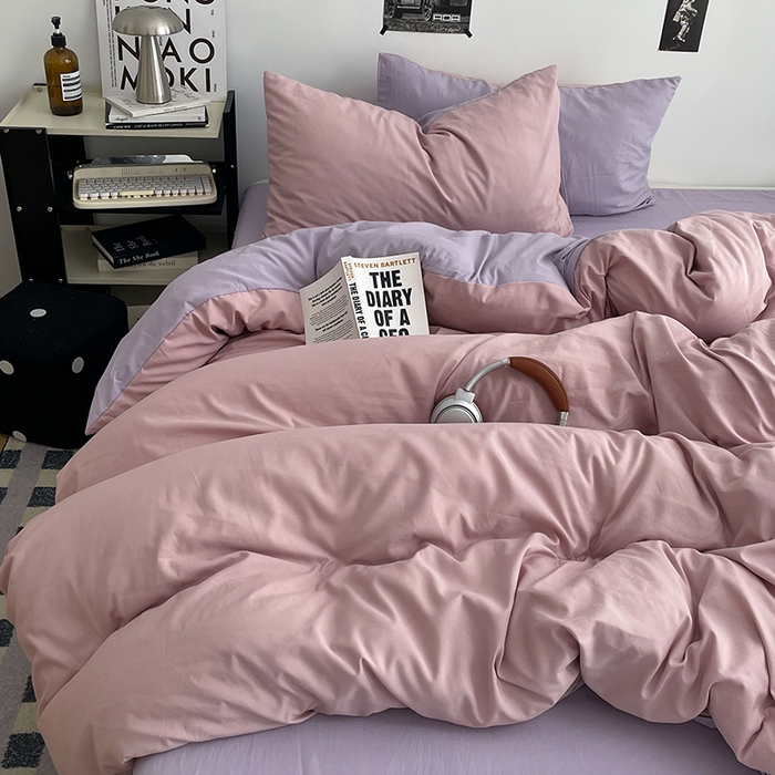 91家纺网 家纺一手货源 找家纺 （总）贝拉梦家纺 2026新款无印风高克重加厚云感棉三件套四件套单被套系列