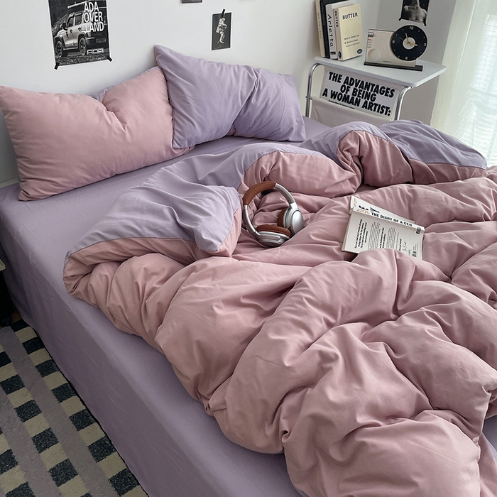 91家纺网 家纺一手货源 找家纺 （总）贝拉梦家纺 2026新款无印风高克重加厚云感棉三件套四件套单被套系列