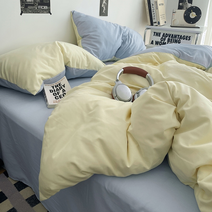 91家纺网 家纺一手货源 找家纺 （总）贝拉梦家纺 2026新款无印风高克重加厚云感棉三件套四件套单被套系列