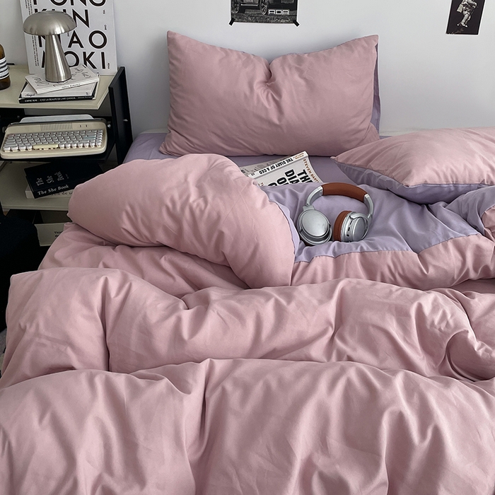 91家纺网 家纺一手货源 找家纺 （总）贝拉梦家纺 2026新款无印风高克重加厚云感棉三件套四件套单被套系列