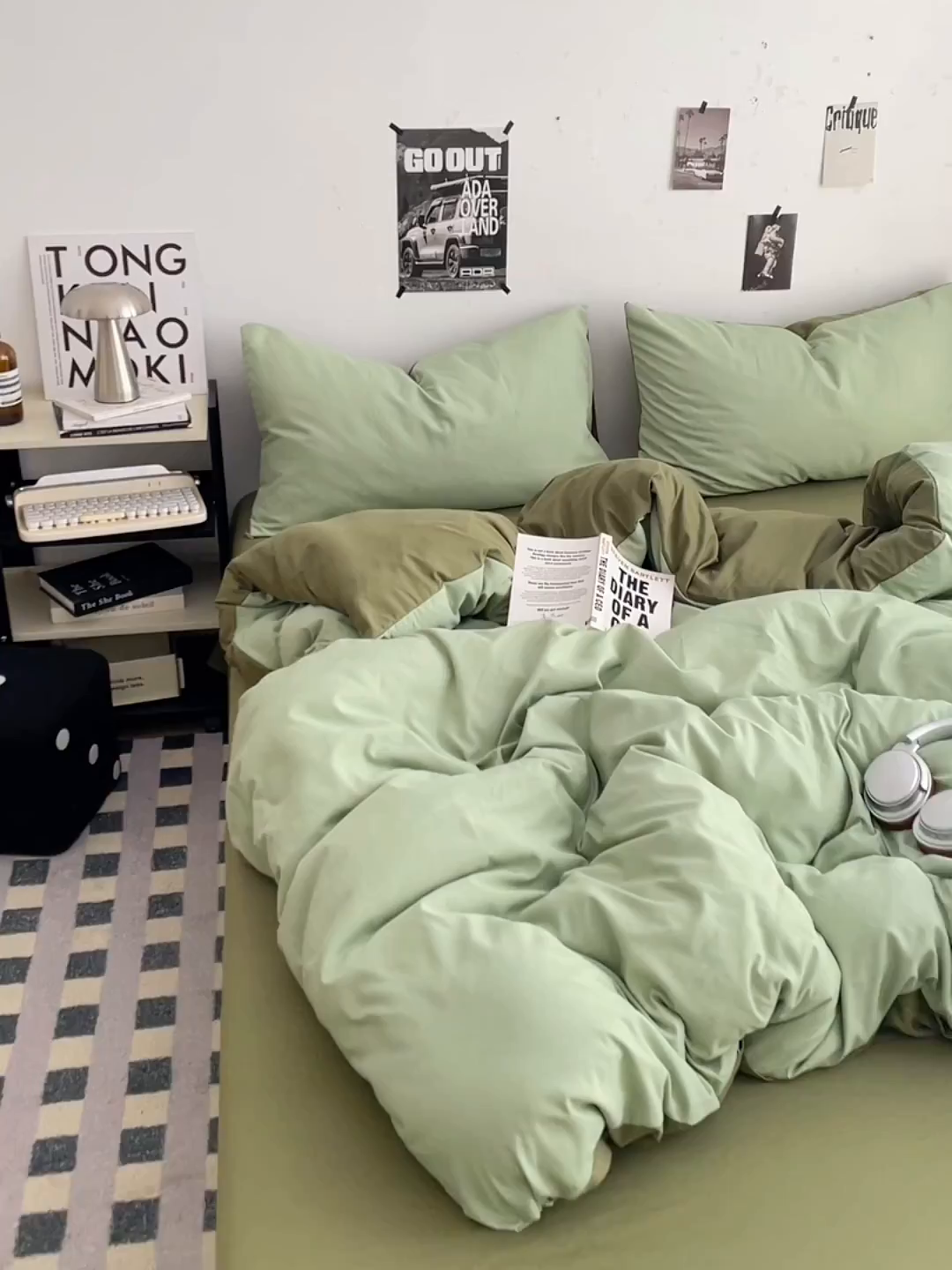 91家纺网 家纺一手货源 找家纺 贝拉梦家纺 2026新款无印风高克重加厚云感棉三件套四件套单被套系列 青野慢调