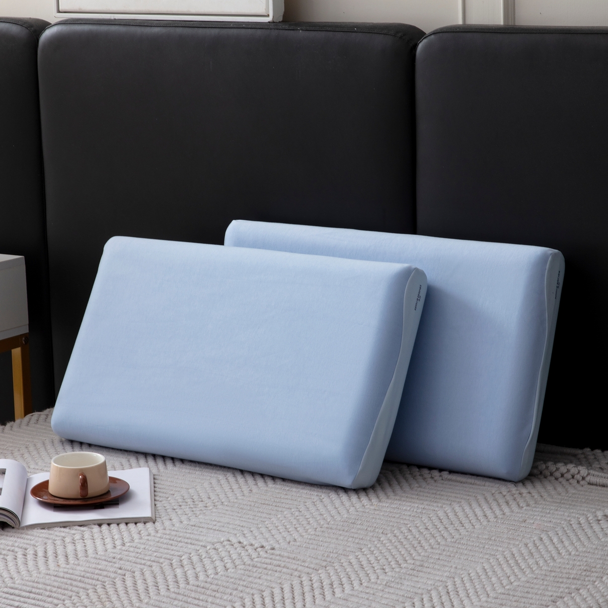 胜诗梵 2026新款亚朵二代三代深睡单枕套枕套单件单品枕套 浅蓝色