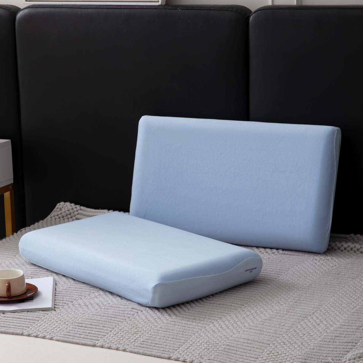 91家纺网 家纺一手货源 找家纺 胜诗梵 2026新款亚朵二代三代深睡单枕套枕套单件单品枕套 浅蓝色