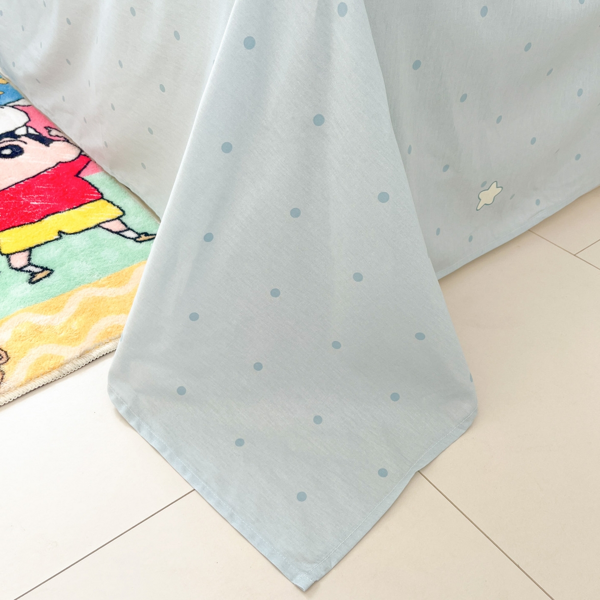 91家纺网 家纺一手货源 找家纺 博雅 2026新款蜡笔小新正版授权全棉纯棉大版四件套 大版-顽皮冬日小新