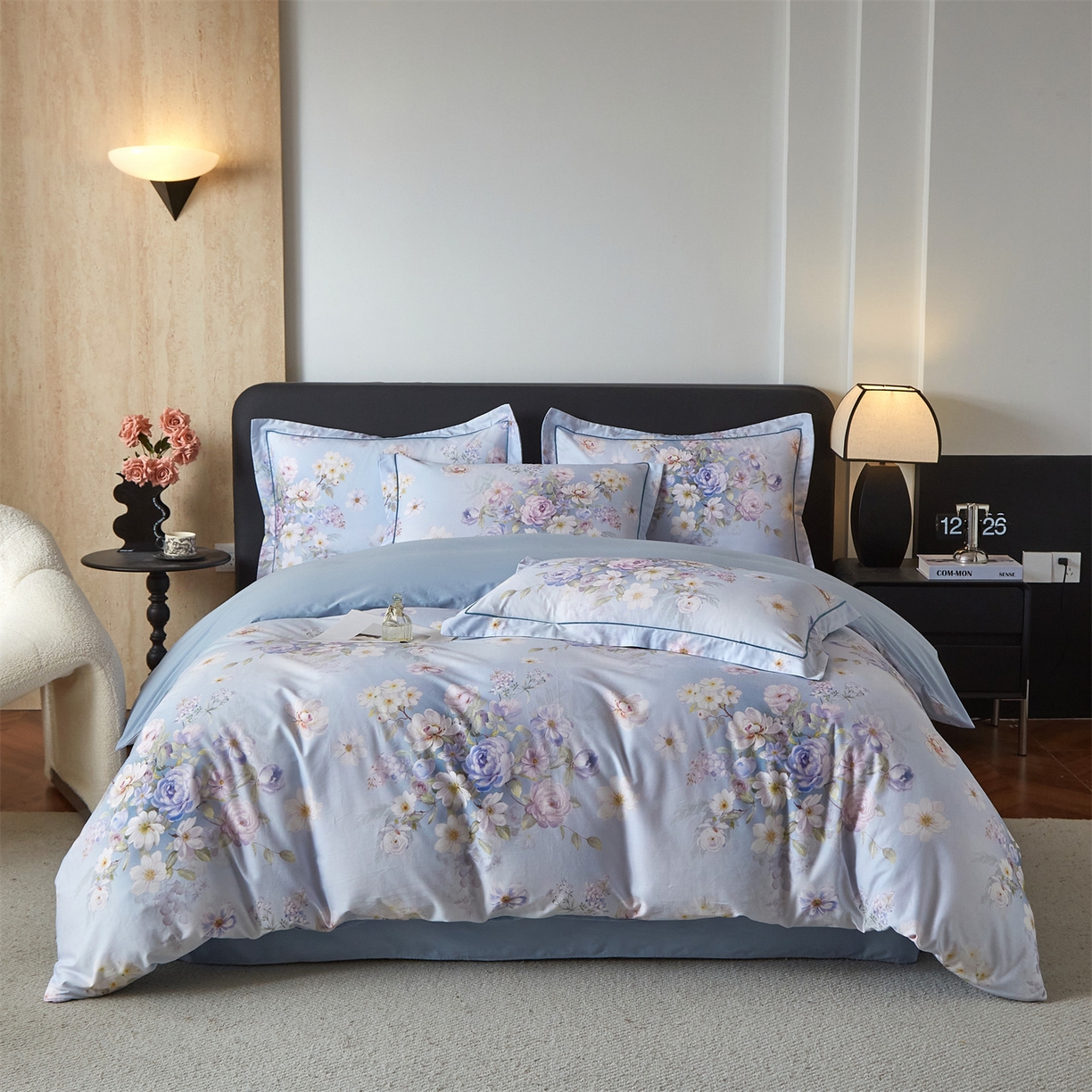 91家纺网 家纺一手货源 找家纺 （总）曼秀琳 2026新款铂金棉数码印花四件套(全棉133*76) 可提供买家秀图片