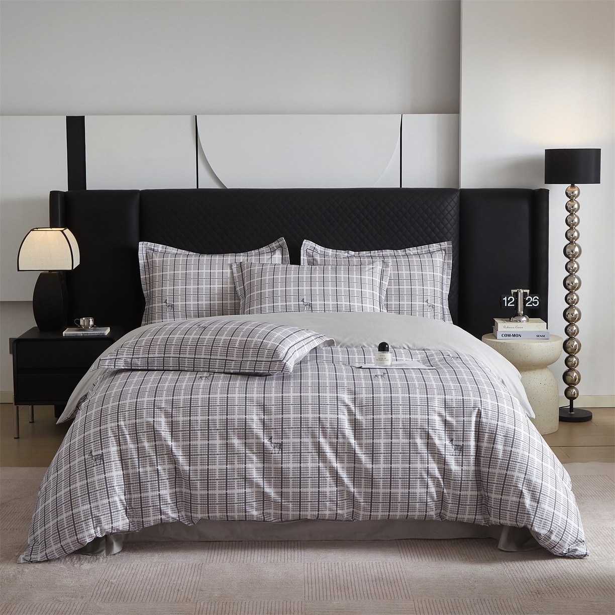 91家纺网 家纺一手货源 找家纺 （总）曼秀琳 2026新款铂金棉数码印花四件套(全棉133*76) 可提供买家秀图片