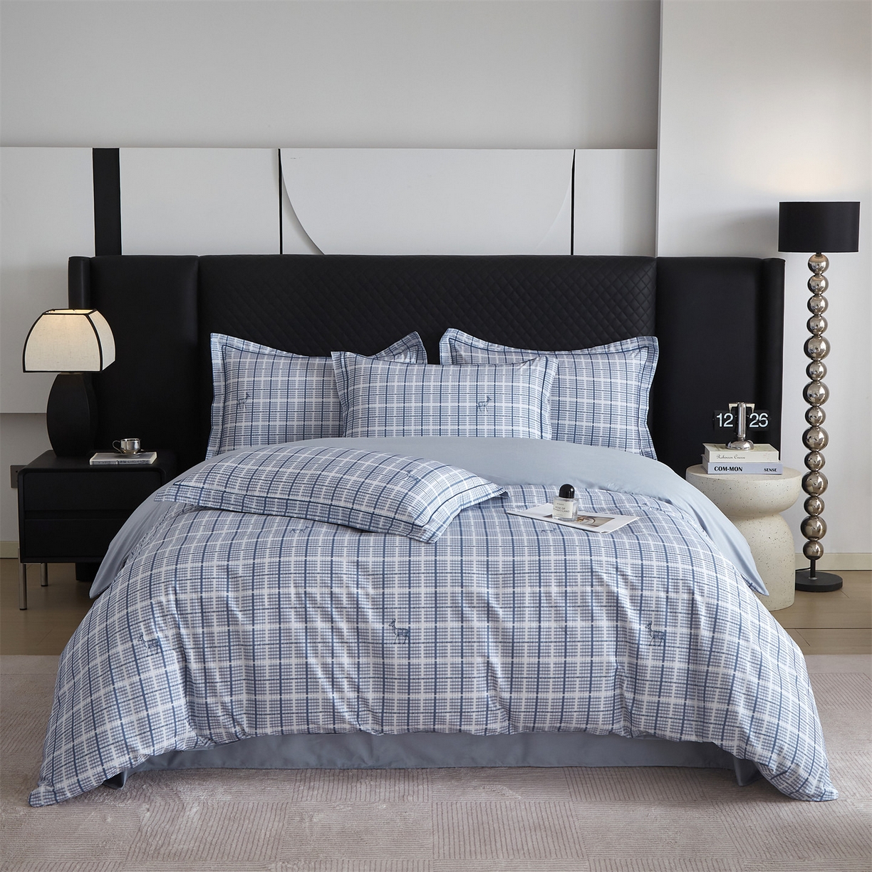 91家纺网 家纺一手货源 找家纺 （总）曼秀琳 2026新款铂金棉数码印花四件套(全棉133*76) 可提供买家秀图片