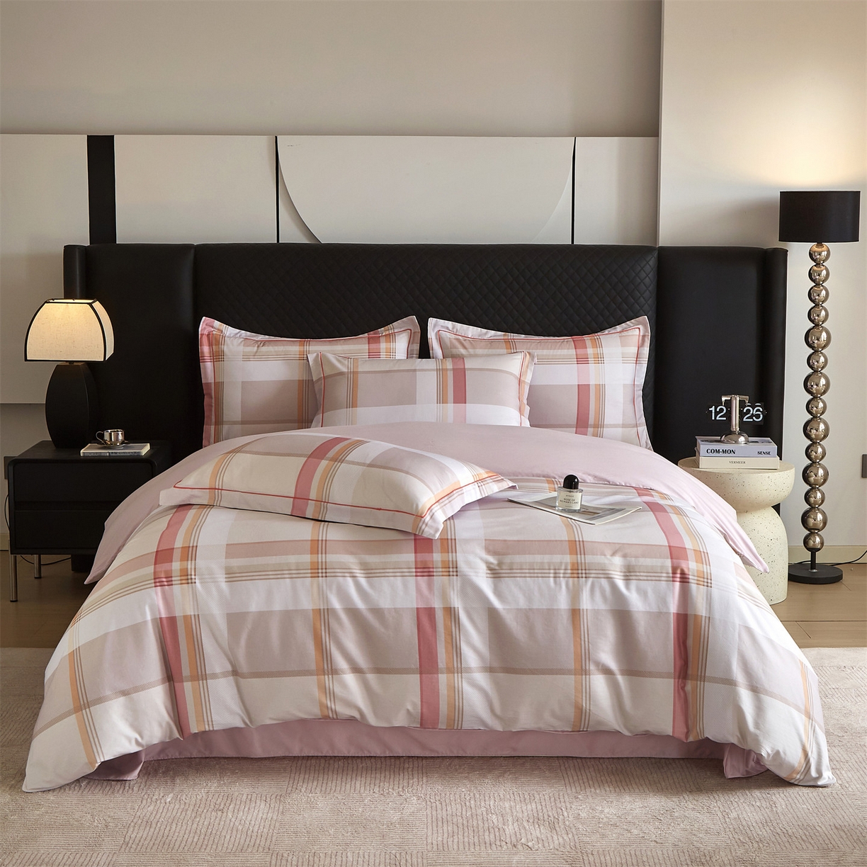 91家纺网 家纺一手货源 找家纺 （总）曼秀琳 2026新款铂金棉数码印花四件套(全棉133*76) 可提供买家秀图片