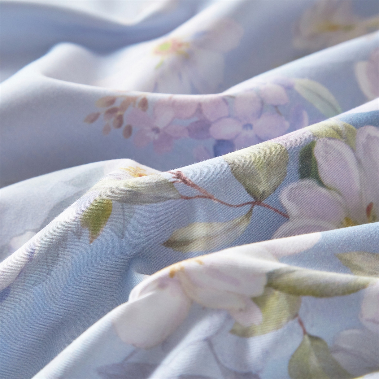 91家纺网 家纺一手货源 找家纺 曼秀琳 2026新款铂金棉数码印花四件套(全棉133*76) 可提供买家秀图片 春色如许-兰