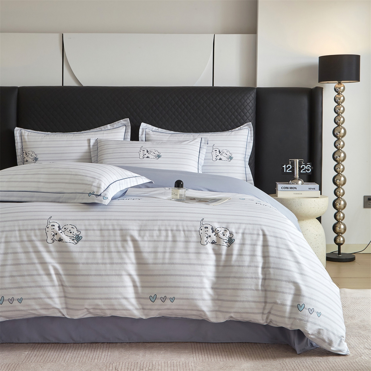 91家纺网 家纺一手货源 找家纺 曼秀琳 2026新款铂金棉数码印花四件套(全棉133*76) 可提供买家秀图片 小奶盖-兰