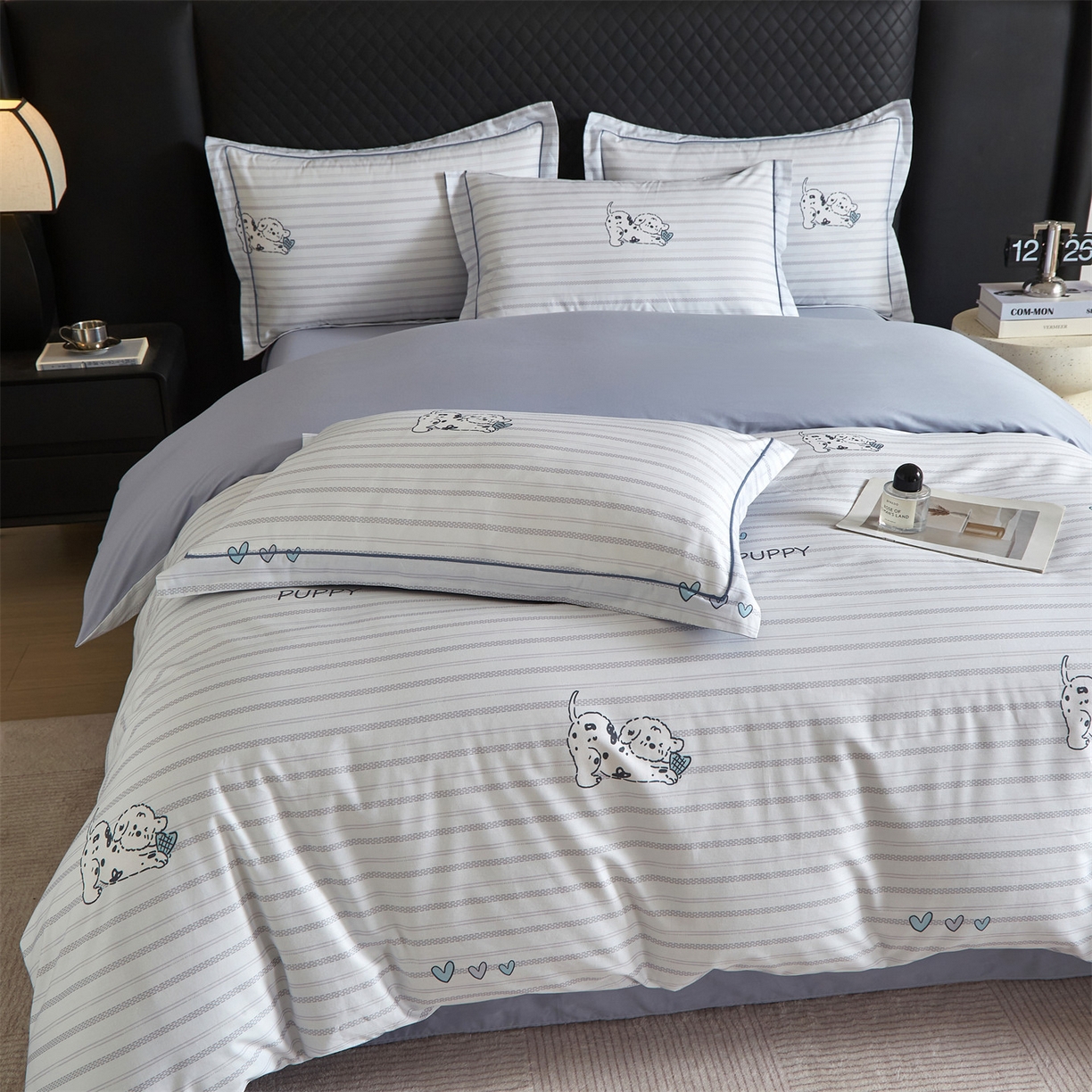 91家纺网 家纺一手货源 找家纺 曼秀琳 2026新款铂金棉数码印花四件套(全棉133*76) 可提供买家秀图片 小奶盖-兰