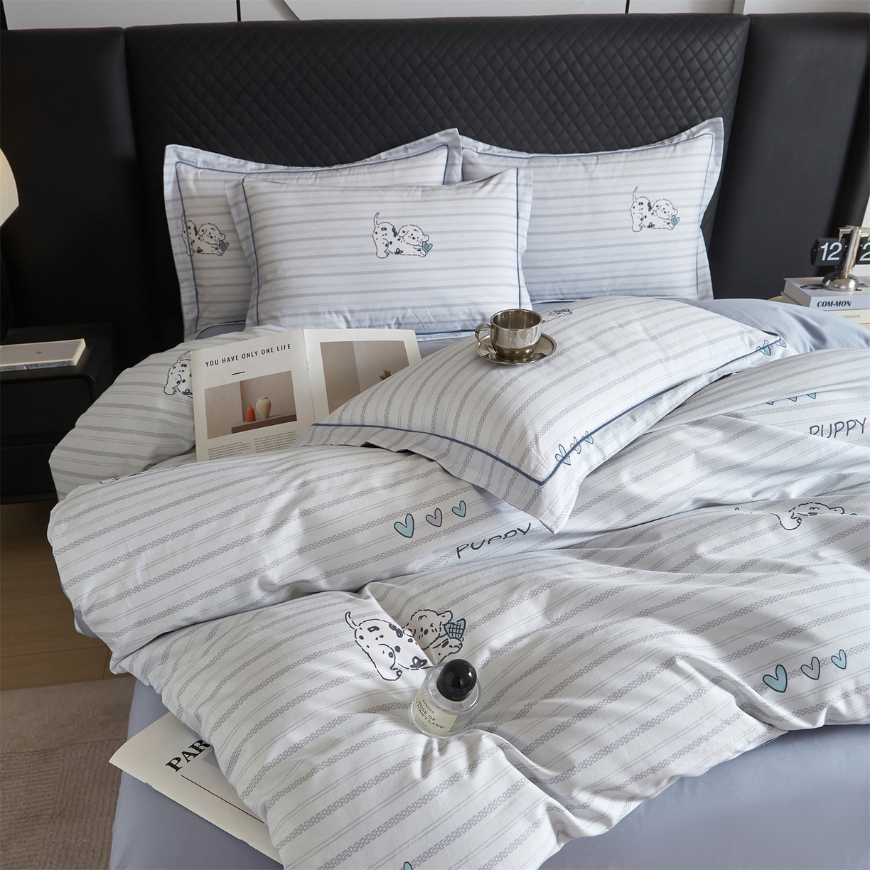 91家纺网 家纺一手货源 找家纺 曼秀琳 2026新款铂金棉数码印花四件套(全棉133*76) 可提供买家秀图片 小奶盖-兰