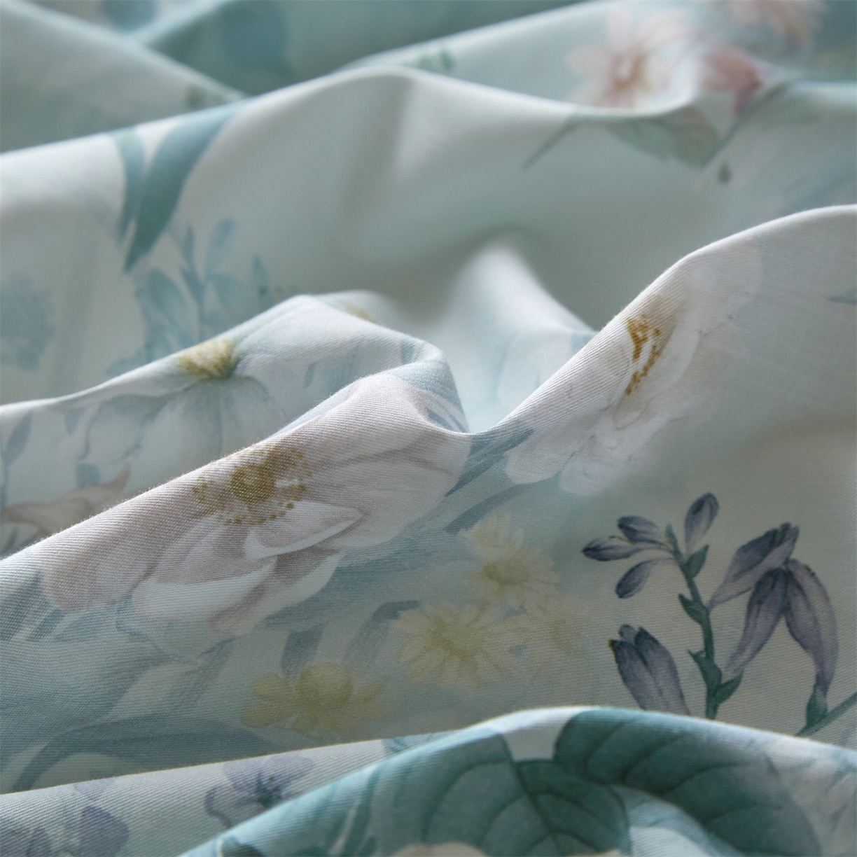 91家纺网 家纺一手货源 找家纺 曼秀琳 2026新款铂金棉数码印花四件套(全棉133*76) 可提供买家秀图片 馨颜-兰