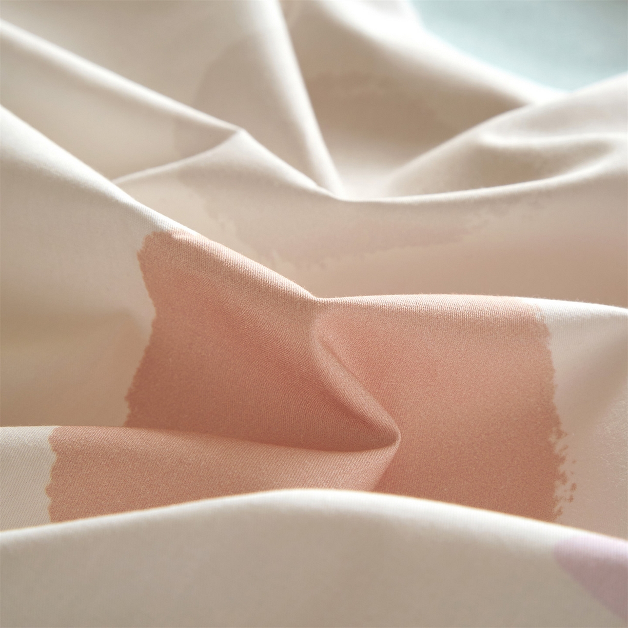 91家纺网 家纺一手货源 找家纺 曼秀琳 2026新款铂金棉数码印花四件套(全棉133*76) 可提供买家秀图片 圆点精灵-桔