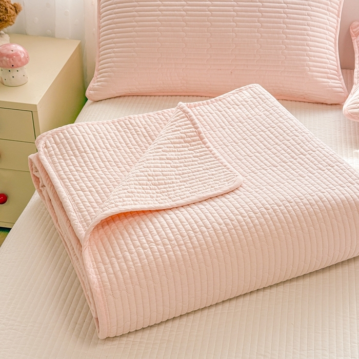 91家纺网 家纺一手货源 找家纺 （总）雅萱家纺 2026新款双面全棉高温砂洗床盖系列