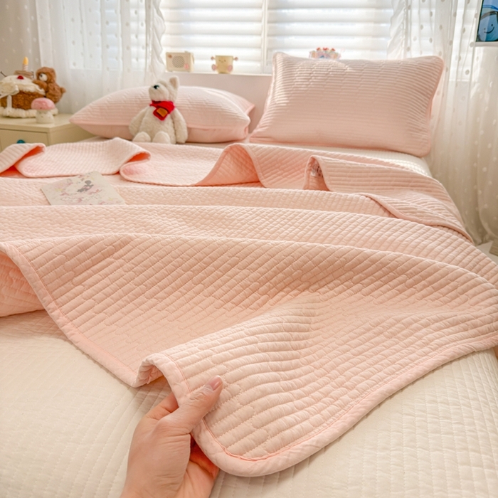 91家纺网 家纺一手货源 找家纺 （总）雅萱家纺 2026新款双面全棉高温砂洗床盖系列