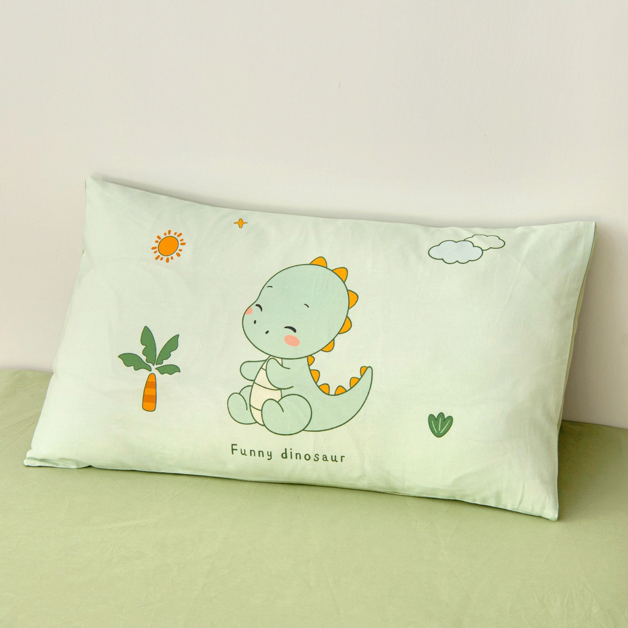 91家纺网 家纺一手货源 找家纺 御棉坊 2026新款A类全棉纯棉40S数码印花幼儿园入园三件套被子宝宝午睡被芯六件套 恐龙宝贝