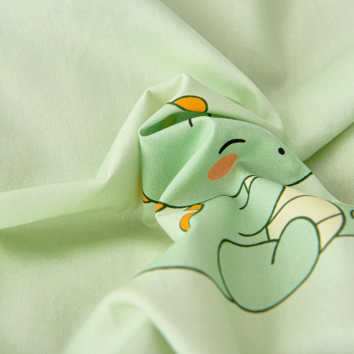 91家纺网 家纺一手货源 找家纺 御棉坊 2026新款A类全棉纯棉40S数码印花幼儿园入园三件套被子宝宝午睡被芯六件套 恐龙宝贝