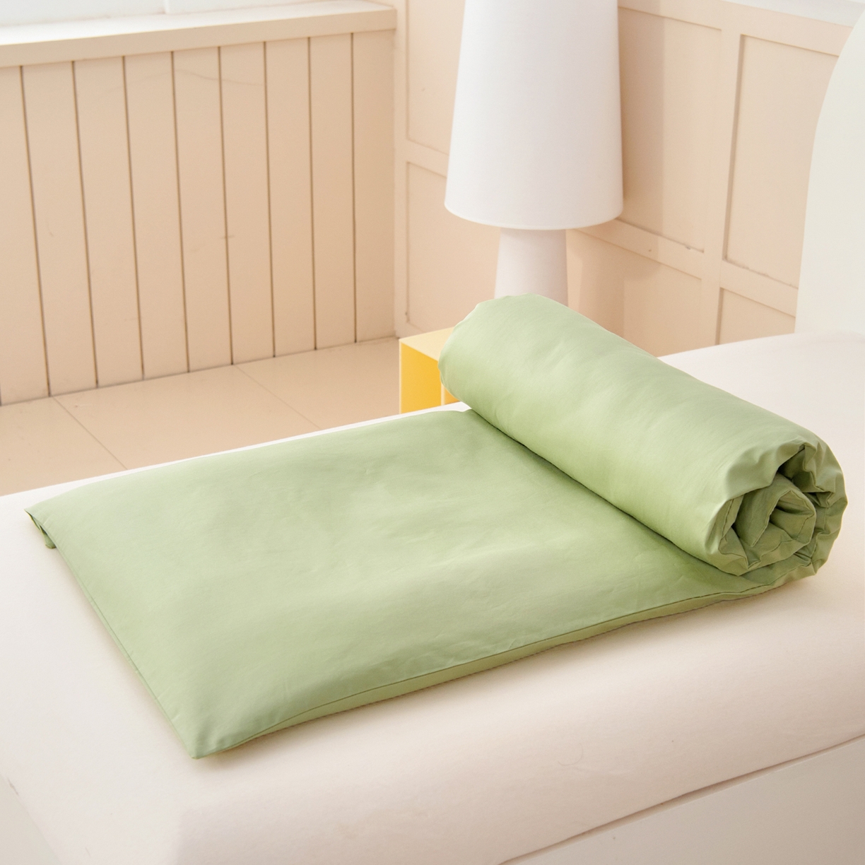 91家纺网 家纺一手货源 找家纺 御棉坊 2026新款A类全棉纯棉40S数码印花幼儿园入园三件套被子宝宝午睡被芯六件套 森林工程队