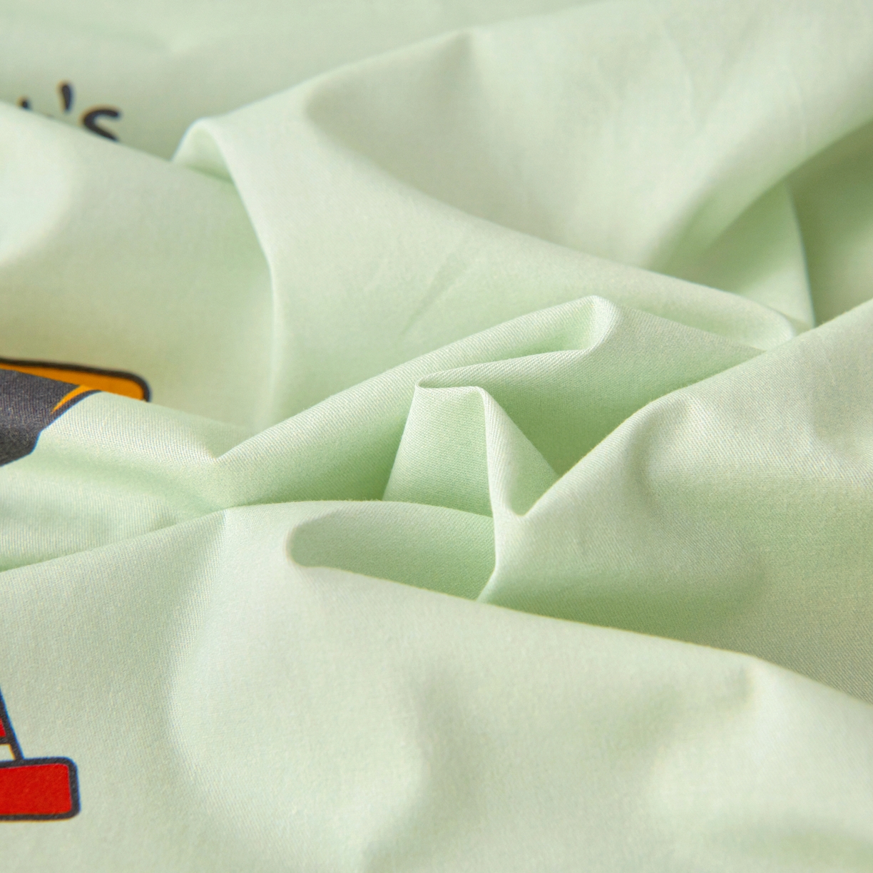 91家纺网 家纺一手货源 找家纺 御棉坊 2026新款A类全棉纯棉40S数码印花幼儿园入园三件套被子宝宝午睡被芯六件套 森林工程队