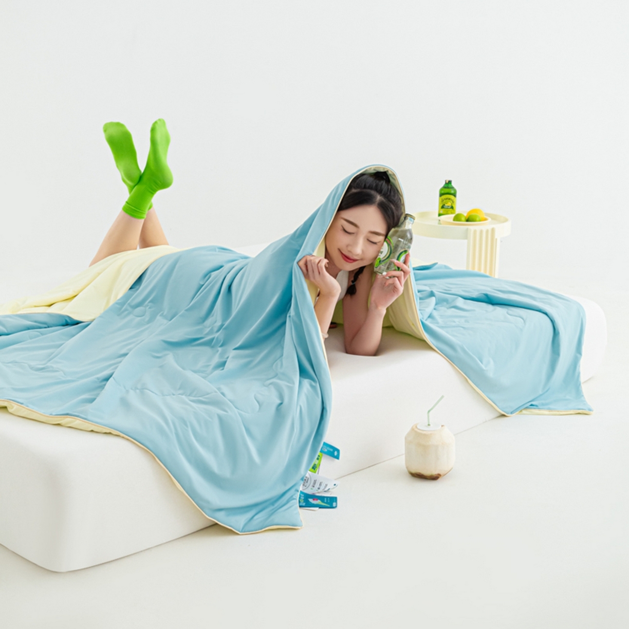 91家纺网 家纺一手货源 找家纺 （总）爱彼家纺 2026马年新款冰感黑科技冰卡小凉被单夏被自带降温buff一触透心凉-冰卡夏被系列一