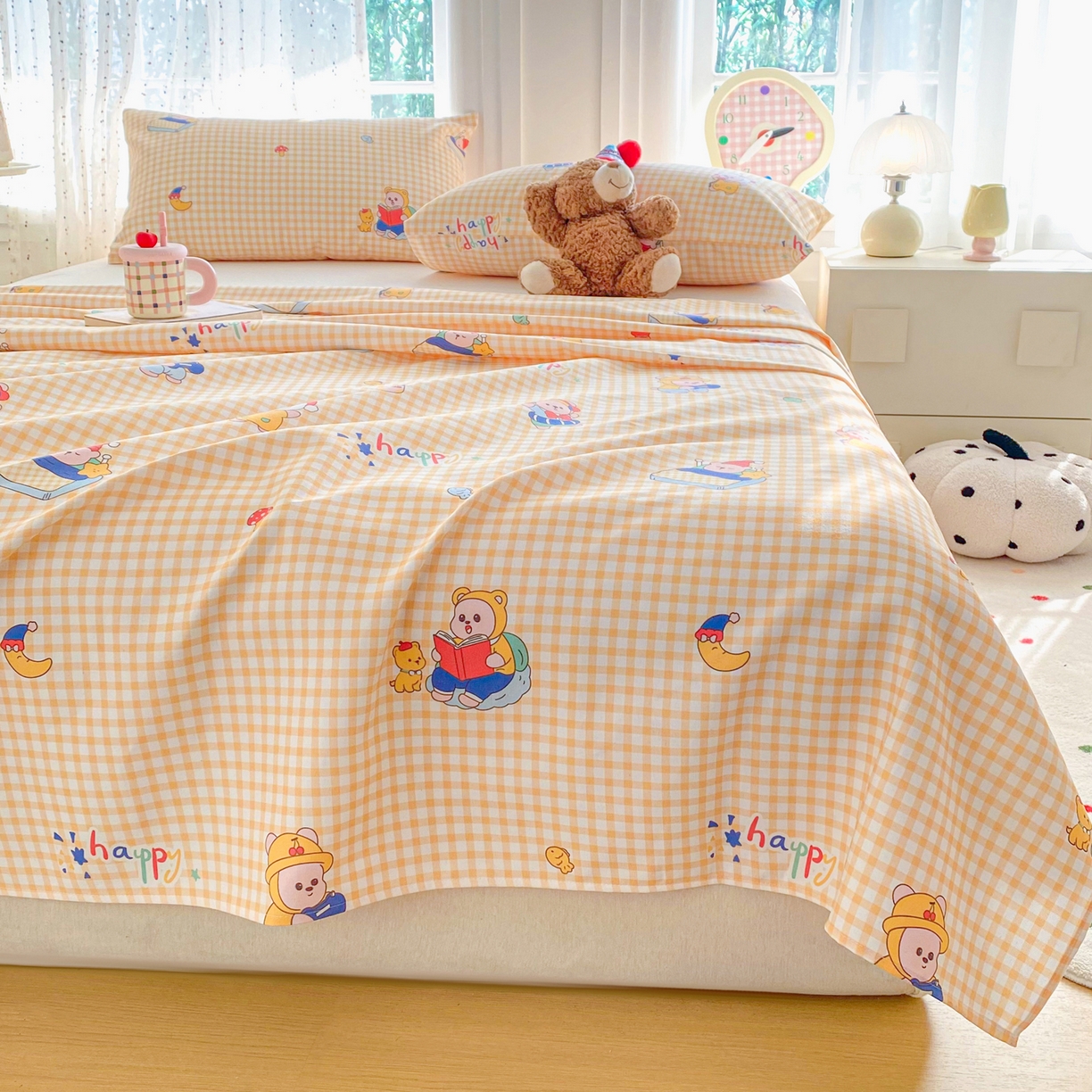 91家纺网 家纺一手货源 找家纺 （总）首爱家纺 2026新款印花老粗布床单单品床单床单单件