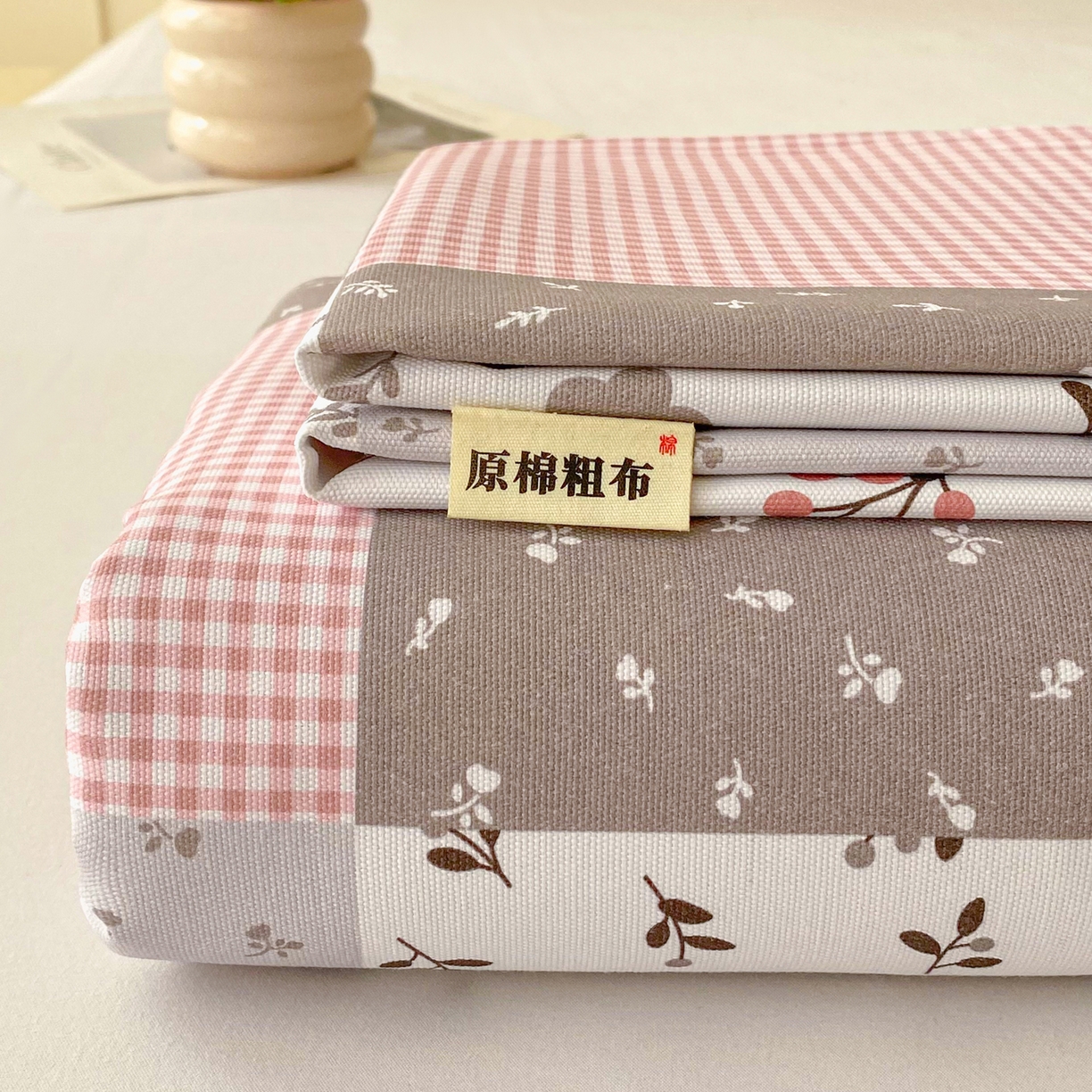 91家纺网 家纺一手货源 找家纺 （总）首爱家纺 2026新款印花老粗布床单单品床单床单单件