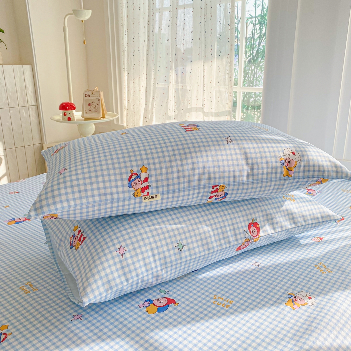 91家纺网 家纺一手货源 找家纺 首爱家纺 2026新款印花老粗布床单单品床单床单单件 红帽格