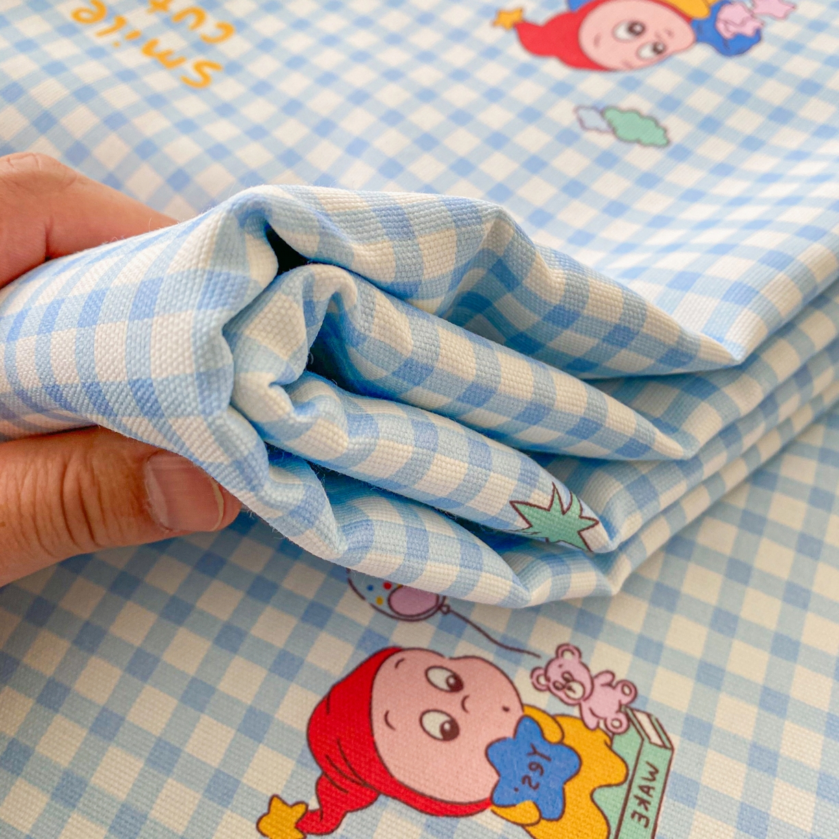 91家纺网 家纺一手货源 找家纺 首爱家纺 2026新款印花老粗布床单单品床单床单单件 红帽格