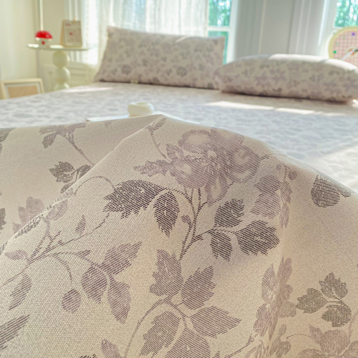 91家纺网 家纺一手货源 找家纺 首爱家纺 2026新款印花老粗布床单单品床单床单单件 墨晔